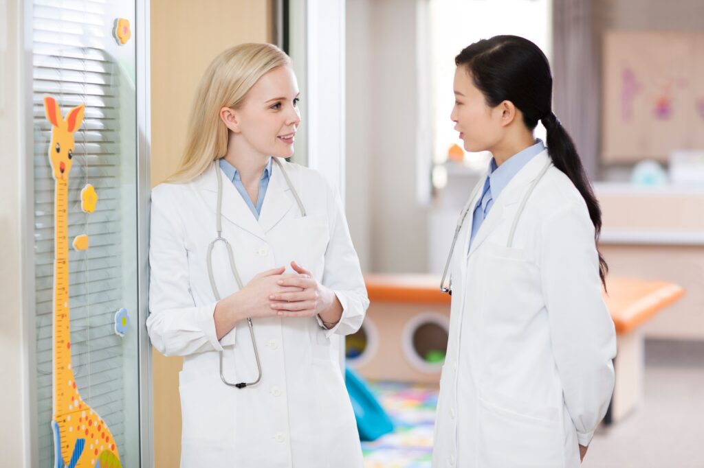 Doctors in children's hospital